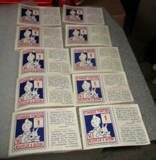 Tintin - Hergé - Lot de points timbres, Tintin -Grands formats - Années 1960