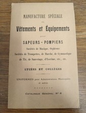 Catalogue of manufacture of clothing equipment firefighter 1890 -1895