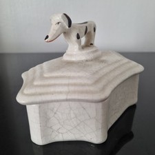 Boîte 1920 ART DECO Chien