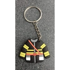 PORTE CLE PVC TENUE   POMPIERS