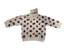 CatiMini Navy Apples Sweattop Size 3m