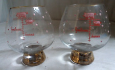 2 verres à eau de vie PEKET 
