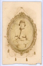 Confederate Soldier in Kepi and "Battle Shirt" CDV circa 1863