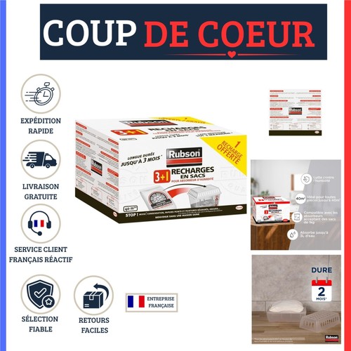 Recharges absorbeur humidité