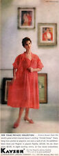 Kayser Lingerie WALTZ GOWN & PEIGNOIR Piquant Paprika PORTRAIT GROUP 1959 Ad
