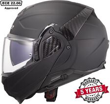 LS2 FF910 ADVANT II MODULAR FLIP FRONT FULL FACE MOTORCYCLE HELMET MATT BLACK