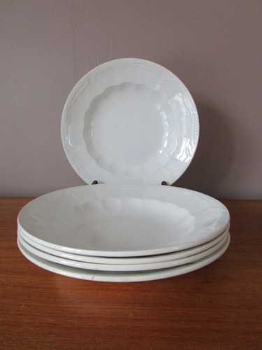 Assiettes creuses blanches - 5,