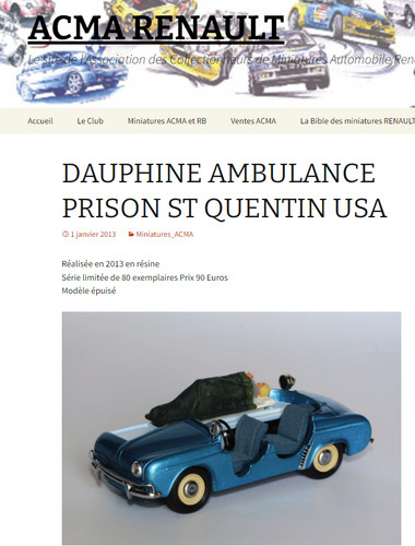 Renault dauphine ambulance - renault,