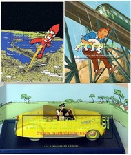 Tintin voiture 12 - Lincoln Zéphyr - Les 7 boules + Kdo 1 affiche au choix
