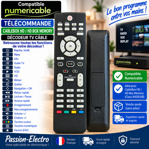 Télécommande numericable - télécommande,