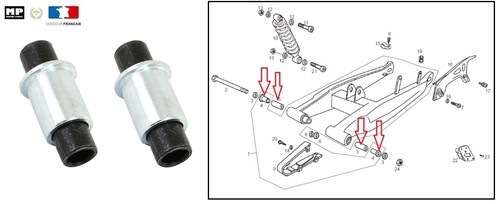 Kit complet entretoise de - complet,