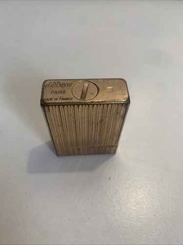 Briquet dupont plaque - plaque, or