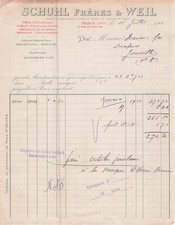 75 PARIS drapier SCHUHL FRERES