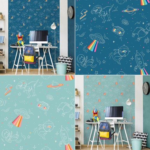 Papier peint muriva espace - papier,