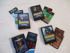4 INTELLIVISION Carts/Overlays- Dracula, Dreadnaught, Swords/Serpents, Atlantis