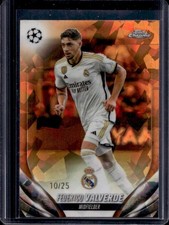 2023 Topps Chrome Sapphire UEFA Federico Valverde Orange #10/25 Real Madrid