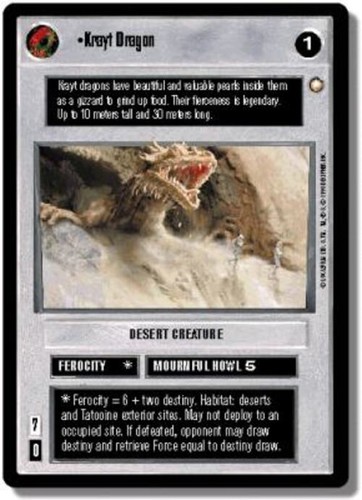 Krayt dragon star wars ccg - star,