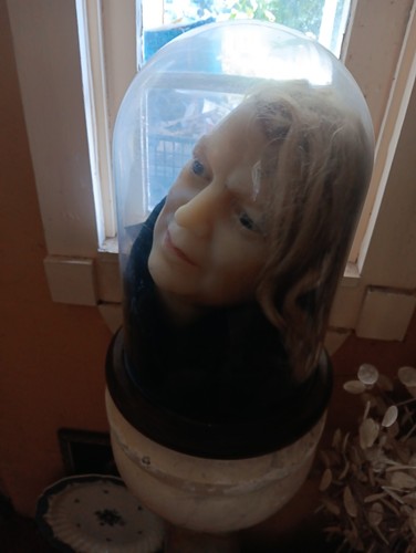 Large antique wax figure - antique,