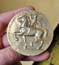 MEDAILLE BRONZE Devreese BELGIQUE  Bruxelles EXPOSITION UNIVERSELLE 1910 70 mm 