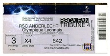 Ticket EC RSC Anderlecht - Olympique Lyon 25.08.2009