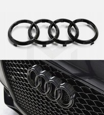 LOGO 273mm Calandre Avant noir brillant Pour AUDI A3 A4 A5 A6 A7 Q2 Q3 Q5 Q8 TT