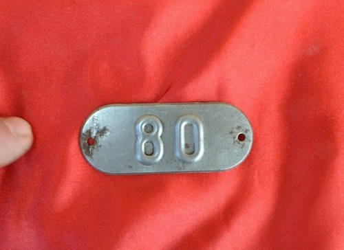 Numéro sur plaque acier - plaque,