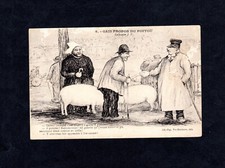 Postcard postcard: pig (gay propos du Poitou, No. 9, J.F. collection)