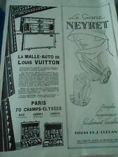 Advert 1926 Louis Vuitton La Malle Auto Advertising 