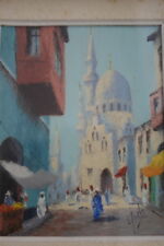 WOOD OIL NORTH EAST AFRICA MOSQUE MUSHARABIEH MOROC ALGERIA 