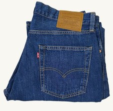 LEVIS 555 Jeans Mens RELAXED Straight Fit DEEP BLUE Stretch Lightweight Denim