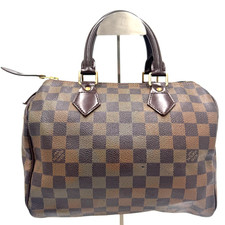 LOUIS VUITTON Damier Ebene Speedy 25 Hand Bag N41532 LV USED #SP0076