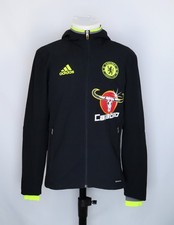 CHELSEA FC 2016-17 PRESENTATION HOODIE ZIP JACKET VESTE TRAINING VINTAGE ADIDAS
