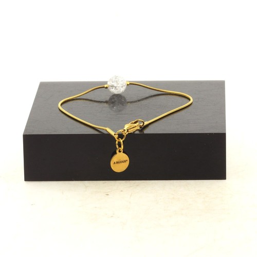 Bracelet acier doré - en,