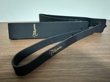 Sangle de guitare en cuir noir