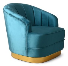 Samtsessel Art Déco Chaise