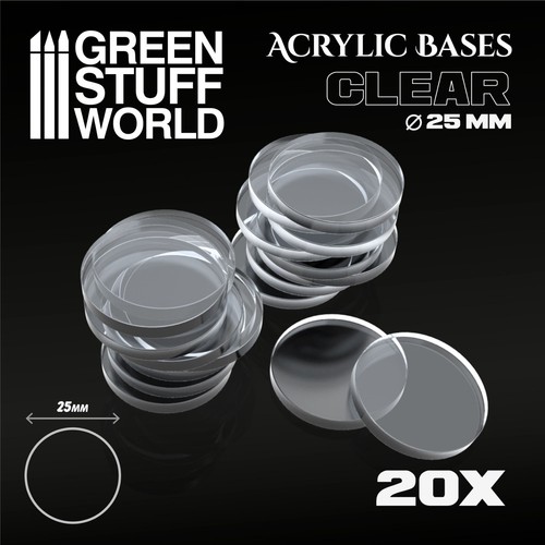 20x socles acryliques rond - acryliques,