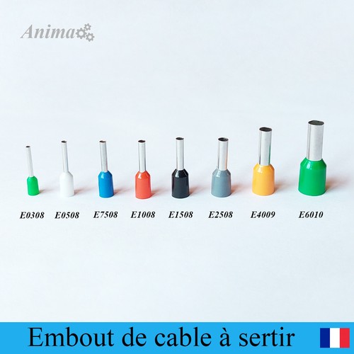 Embout câblage isolé à - embout,