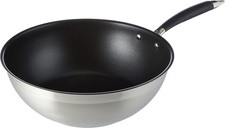 Wok 28 cm Amazon Basics - Noir