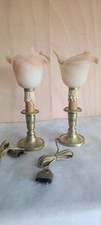Paire de lampes chevet laiton