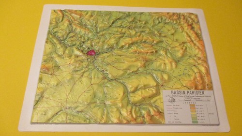 Bassin parisien carte relief