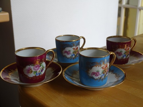 Limoges porcelain small cups - porcelain,