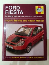Ford Fiesta Mk5 Haynes Manual April 2002 to 2005 (02 to 54 reg) Petrol & Diesel