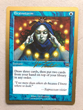 Mtg Carte Magic WCD Finkel Brainstorm Gold border English LP