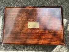 BEAUTIFUL OLD MAHOGANY COMPASS BOX 19th century - 1867 ARCHITECT