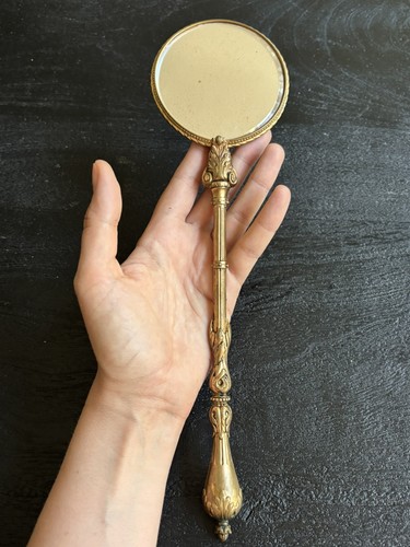 Ancien miroir main en - main,