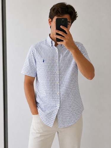 Chemise manches courtes ralph - courtes,