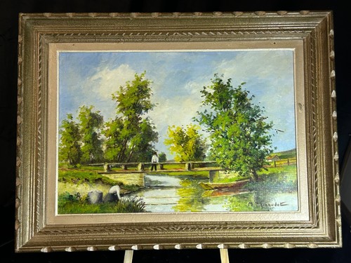 Huile sur toile ancienne