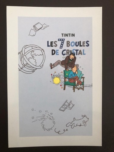 Carte postale tintin les 7 - postale,