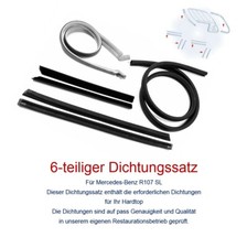 Mercedes-Benz W107 R107 280-560SL Joints Pièce Capot Cabriolet 6-tlg