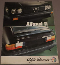 1979 Alfa Romeo Alfasud Ti Brochure